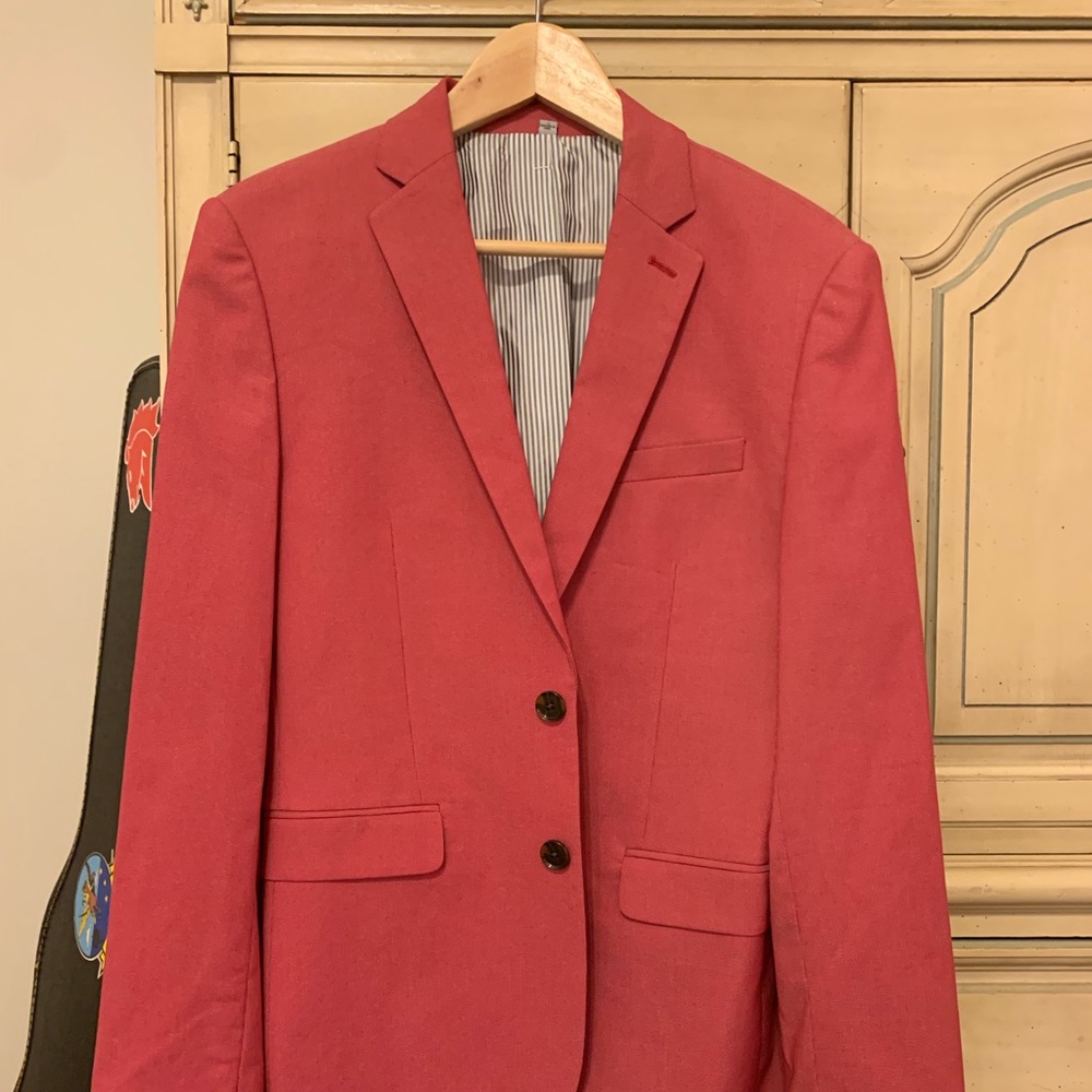 BRAND NEW NEVER WORN!! Express Red Men’s Blazer